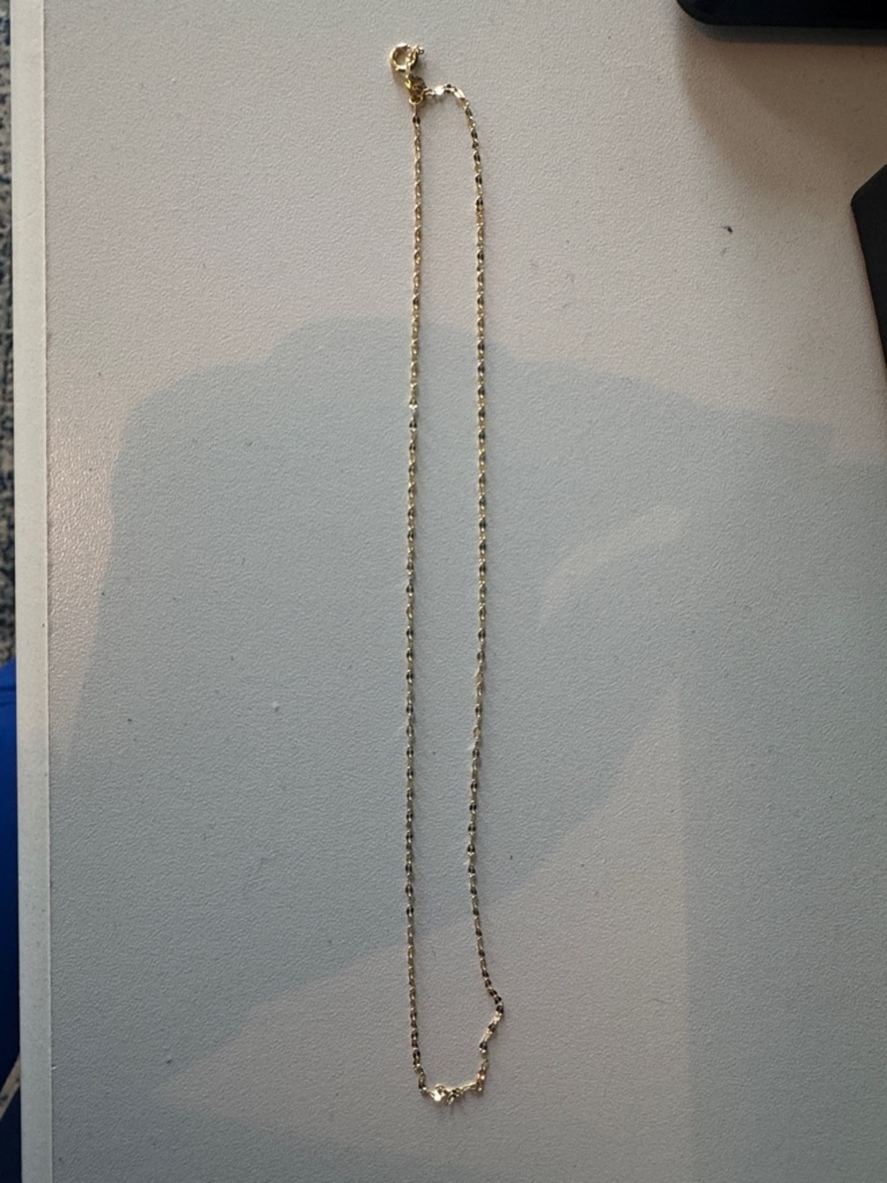 Delicate 10K Solid Gold Chain Necklace - Women Jewelry
